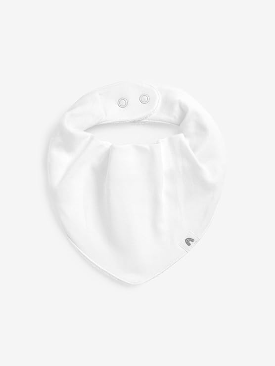 NEXT Pasgeboren Set van 5 babyslabbetjes van 100% katoen Neutraal One Size