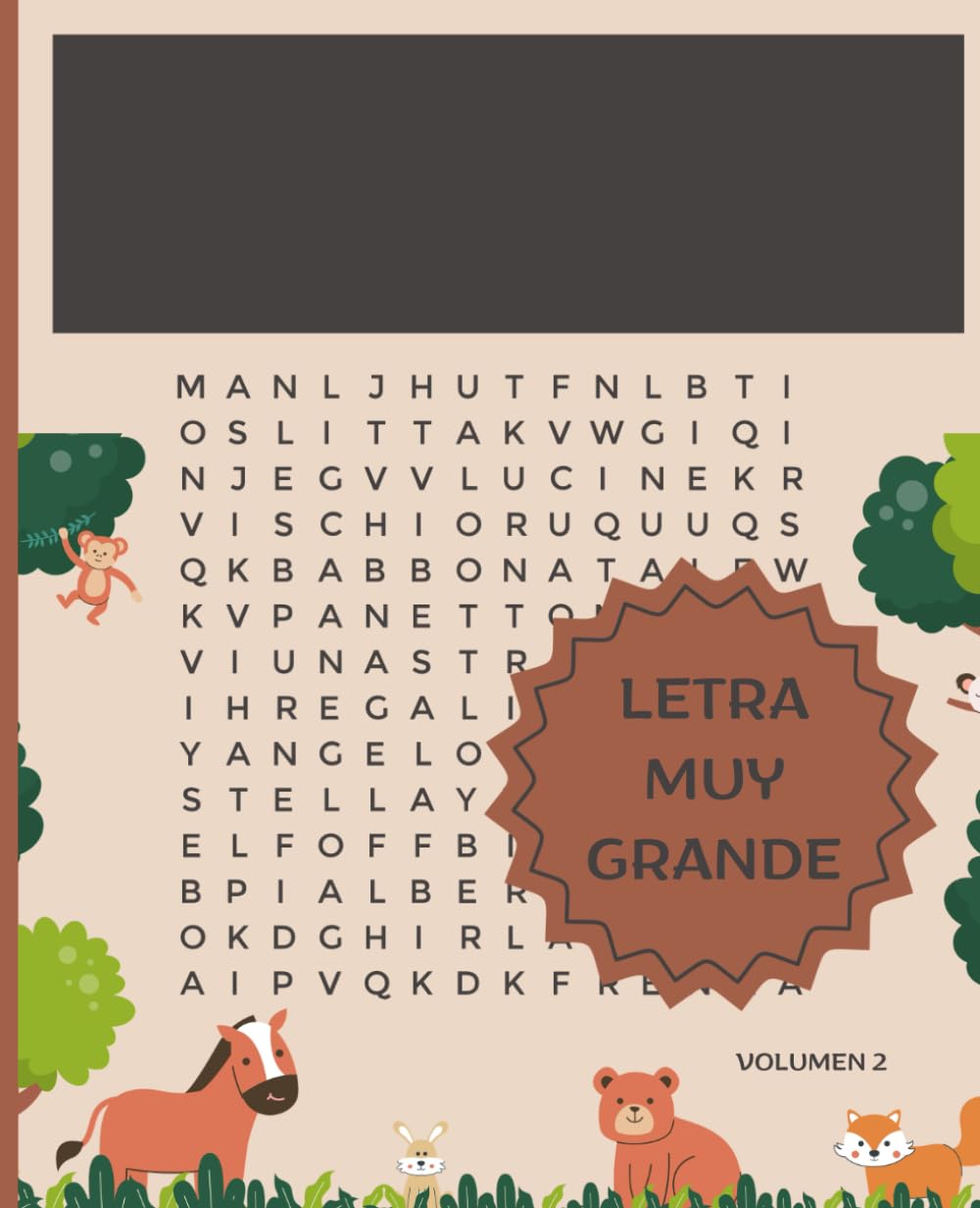 Sopas de Letras de Animales para Adultos – Volumen 2: Más de 40 pasatiempos 14x14 con soluciones incluidas – Libro de actividades relajantes