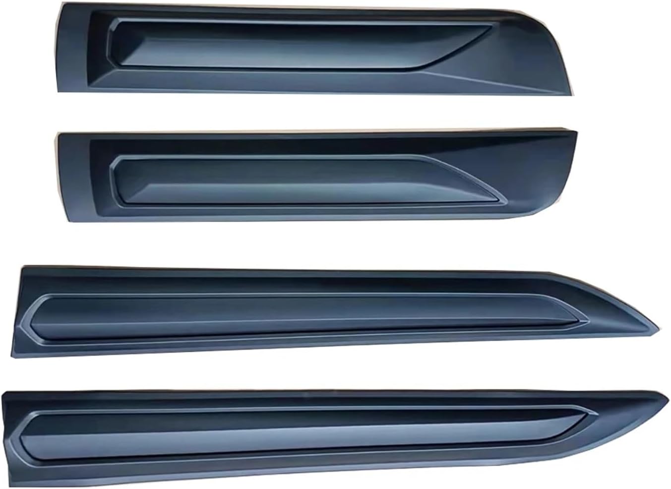 ABS Offroad Side Body Cladding Door Molding Compatible with Hilux Revo 2015 2016 2017 Rocco 2018 2019 2020 2021 Pickup Accessories(Style4)