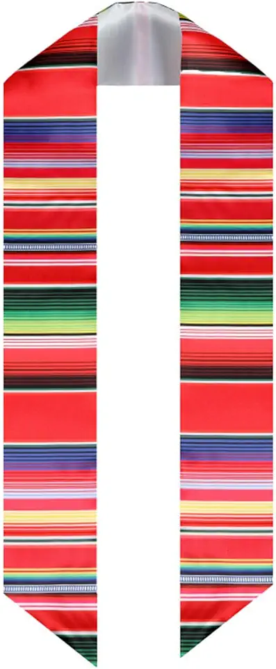 Bokcztml Graduation Stole Sash for Ceremony Academic Rainbow Choral Stole for College Graduation Sash