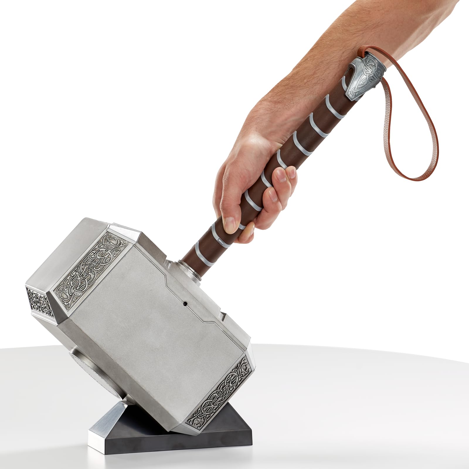 Marvel Legends Series Mjolnir - Martello Elettronico Premium per Roleplay con Effetti Luminosi e Sonori, Roleplay per Adulti