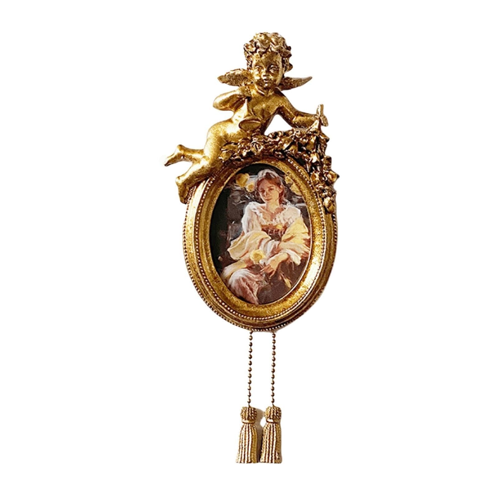 Nostalgic Home vintage European-style French resin wall hanging photo frame decorative ornament art picture for home decor