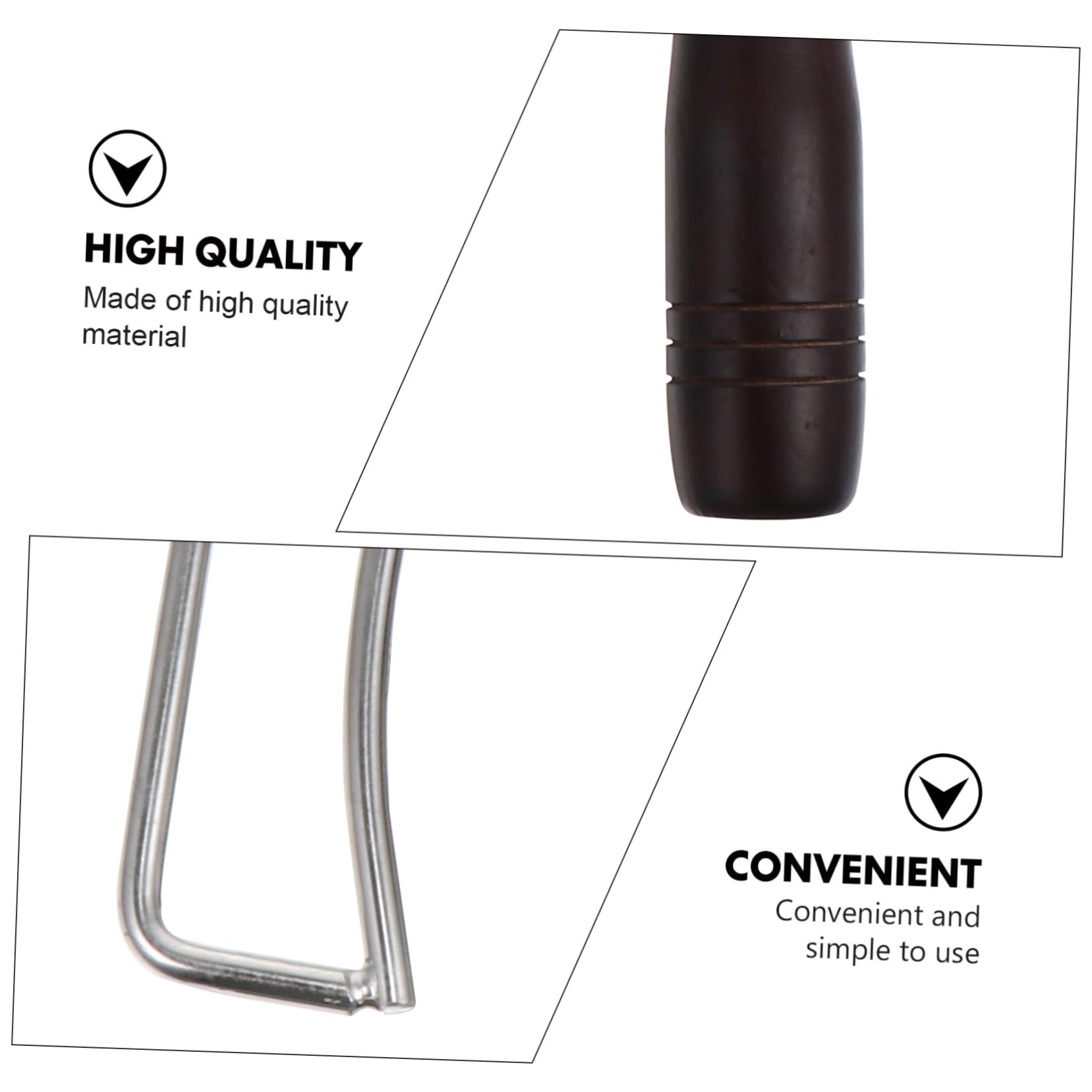 Pinza per Barbecue Carbone Lunga in Acciaio Inossidabile Manico in Legno | Festa Estiva, Outdoor Barbecue, Design Ergonomico e Resistenza alle Macchie