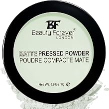 Beauty Forever Matte Pressed Powder, Oil Free & Lightweight, 8gms (14 Mint Green)