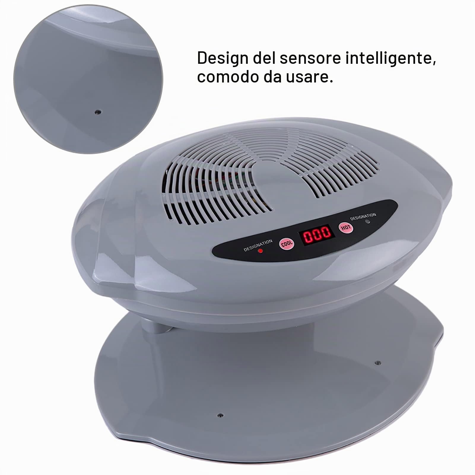 Ventola per Asciuga Unghie, Asciuga Smalto per Unghie Asciuga Unghie la per Unghie Aria Cal e Asciuga Unghie Aria Cal e Ventola per Asciugare Smalto (Spina