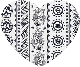 Phayah Fabric Pattern.Webp Pattern Lavender Scent Car Air Freshener Heart Shape Card Hanging Hanging Scented Card 4 Pcs For Cars Closet Drawer