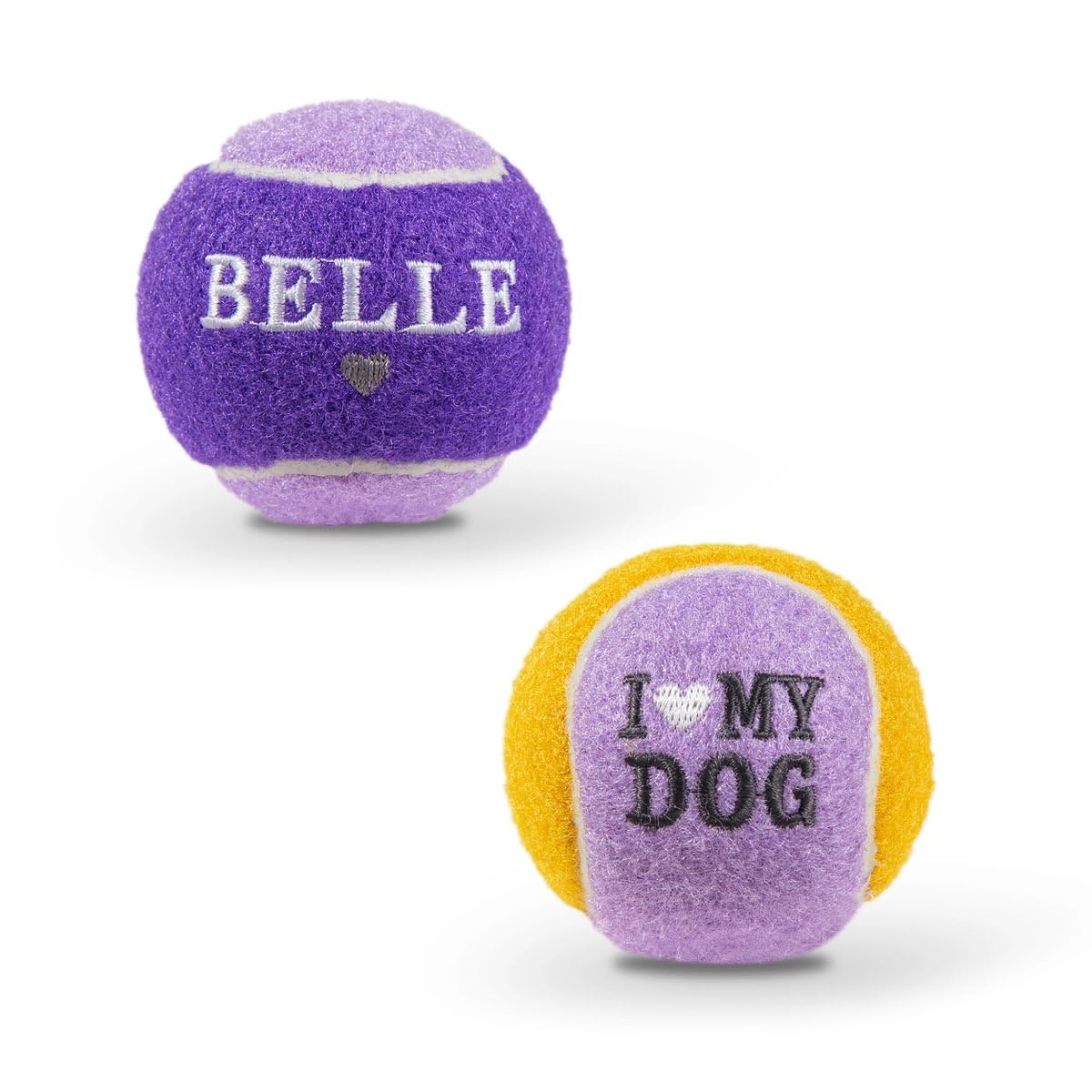 History & Heraldry Personalised Dog Balls – Pet Toy for Fun & Play – Durable, Chew-Resistant Fetch Balls for Small, Medium & Large Dogs (Belle)