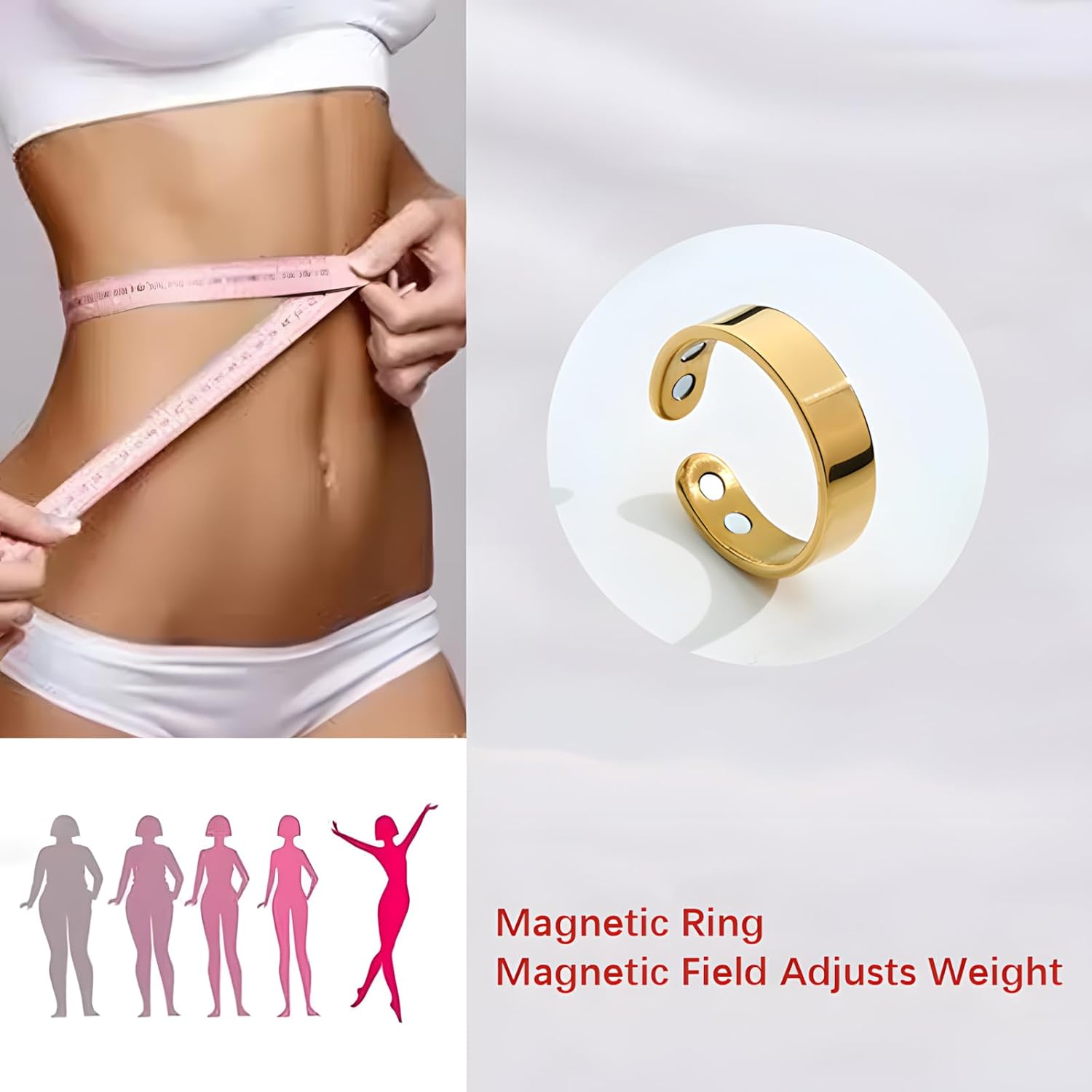 Stress Relief Calm Rings for Women Men Stainless Steel Adjustable Acupressure Auvulis Migraine Ring Anti Snore Ring Migraine Relief Jewelry