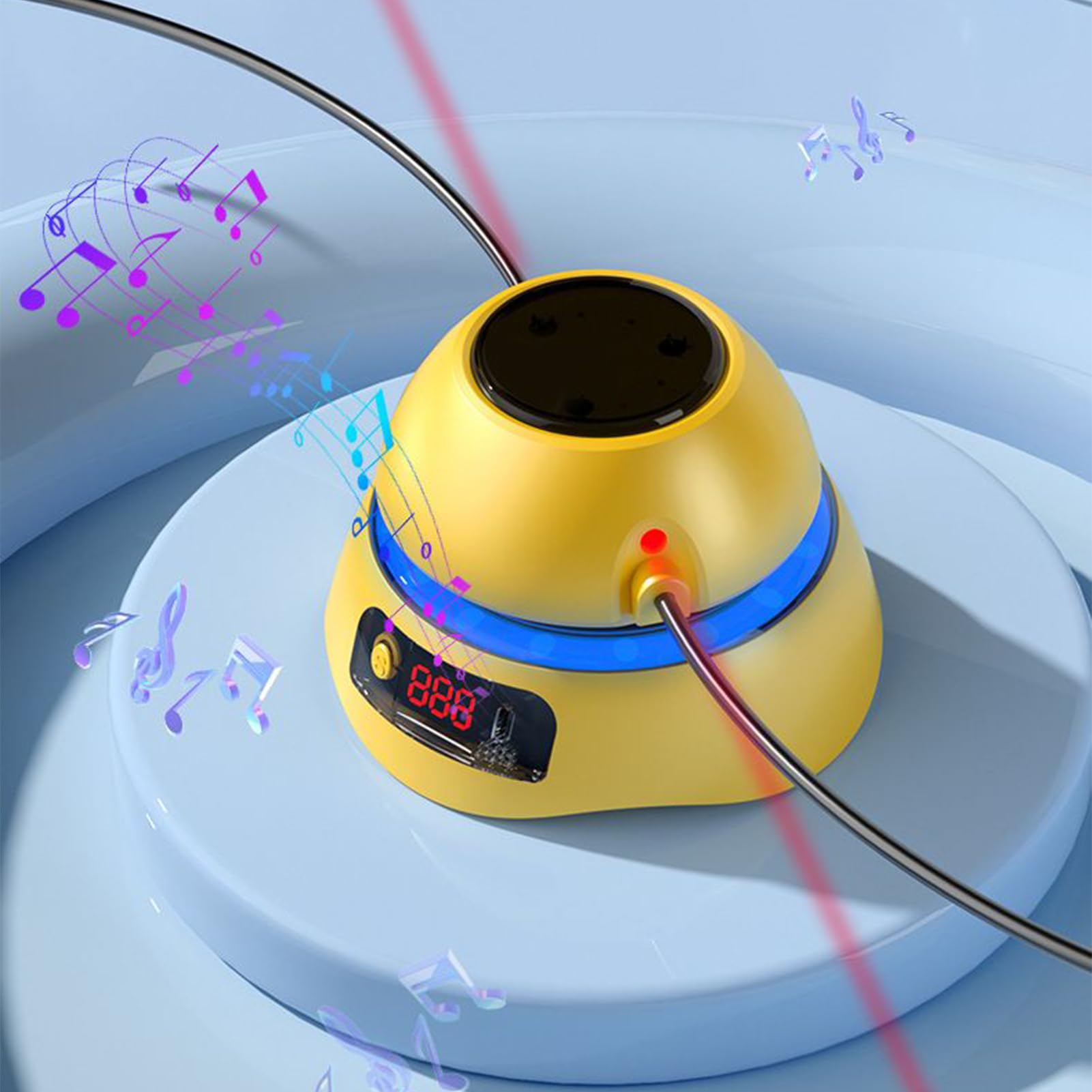 Máquina de cuerda de saltar para niños, 1-10 niveles de velocidad, equipo de salto de luz de color, gimnasio, máquina eléctrica de cuerda de saltar con control remoto, para adultos, niños