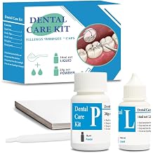 Dental Care Kit with Zinc Oxide Formula for Crowns, Bridges, Fillings, Caps