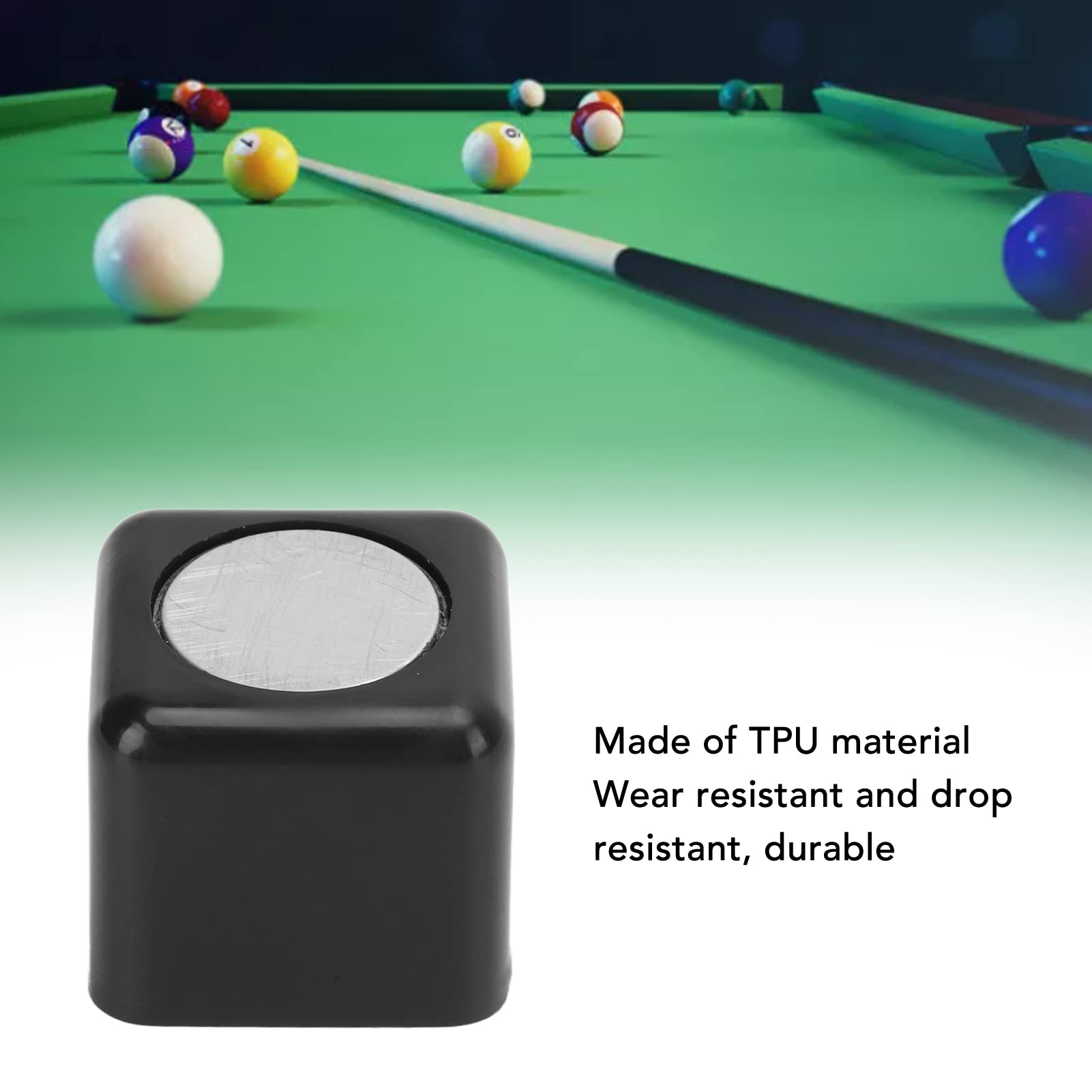Porte-craie De Billard Rond Magnétique Orivin - Mini étui Métallique Bleu 32x25 Mm, Léger 28g, Pour Craie De Queue
