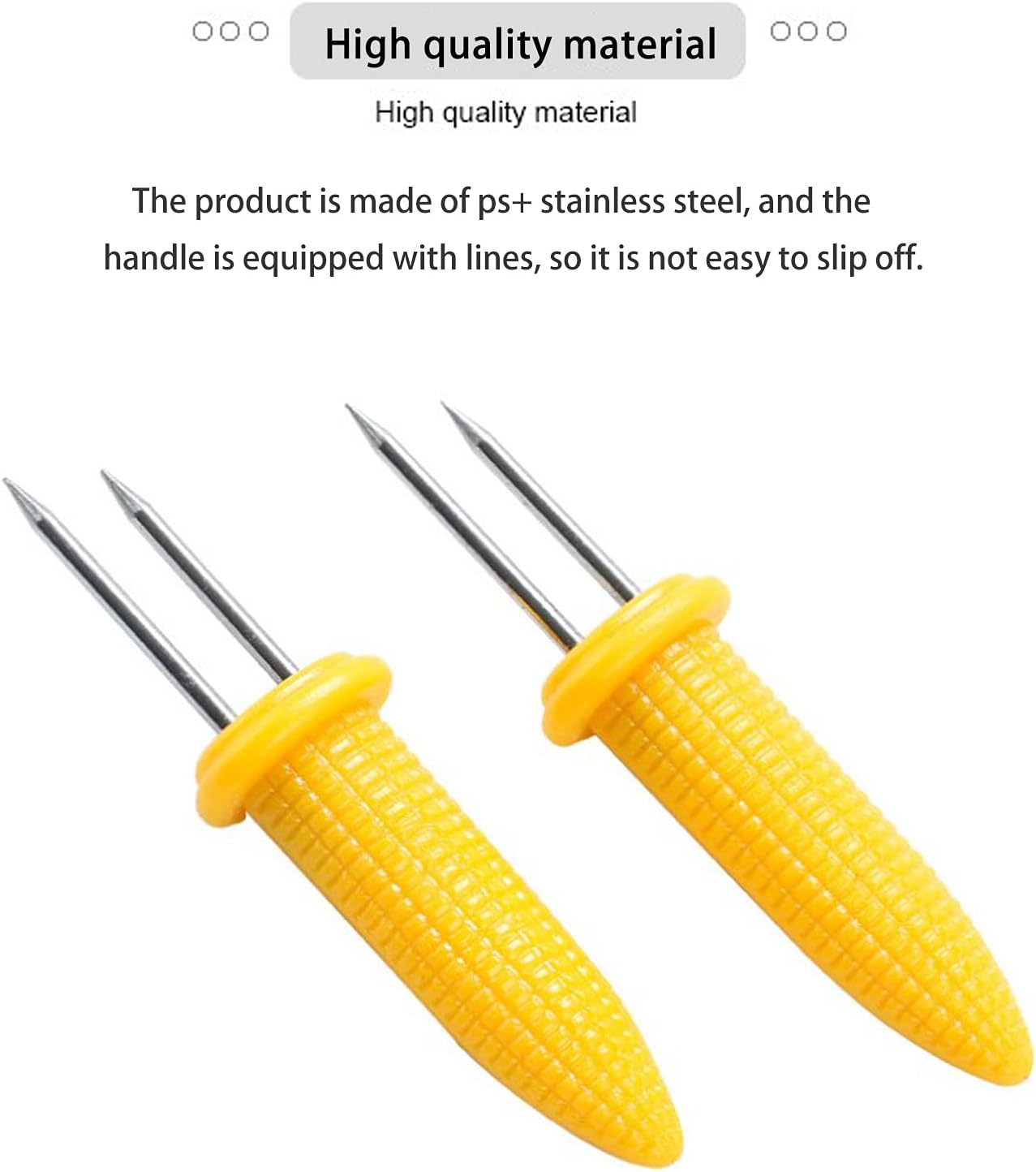 30 Pcs Corn Holders Stainless Steel,Corn on the Cob Forks,Corn on the