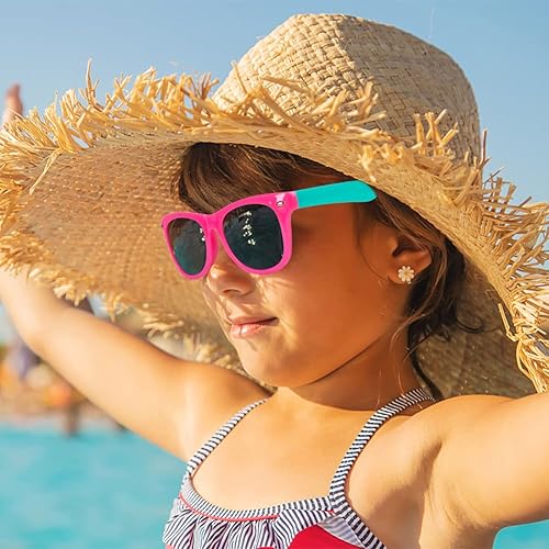 Miniatura 7 de AGGKKY Gafas de sol para niños a granel, regalos de fiesta, gafas de sol neón para niños y niñas con protección UV400