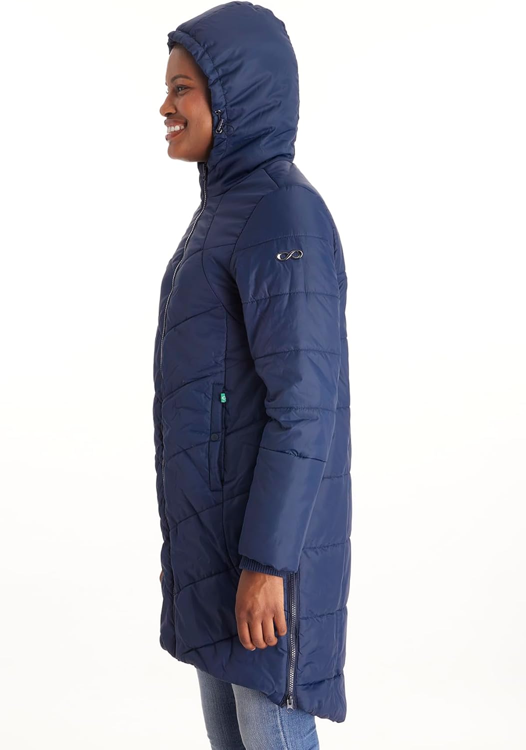 Modern Eternity Maternity Cocoon Puffer Coat w/ 3-in-1 Tech | Harper - Image 4