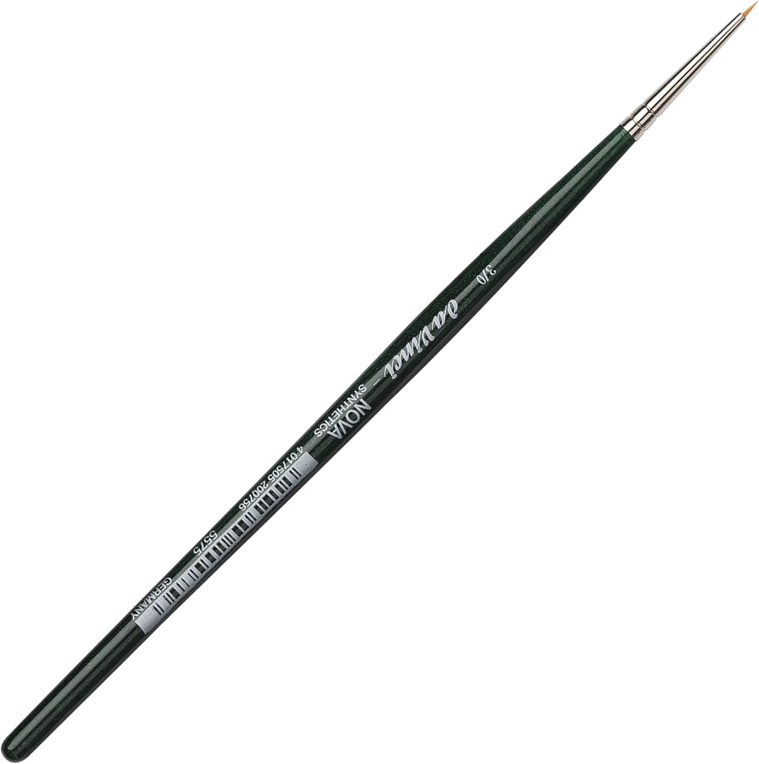 da Vinci Nova Series 5575 Watercolor Brush, Extra Short Retouching Synthetic, Size 3/0 (5575-3/0)