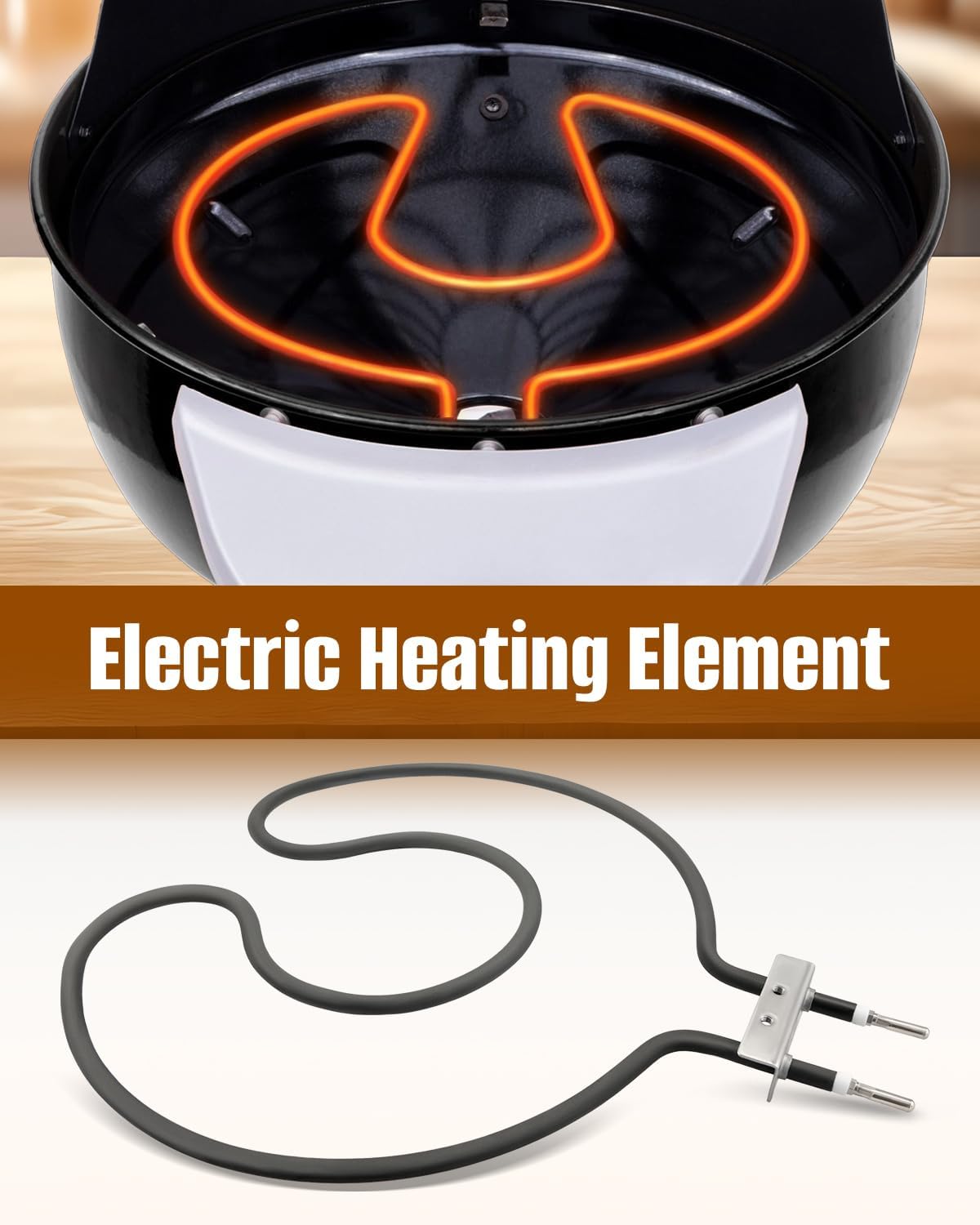 Electric Heating Element Fit for Masterbuilt Grills 20150209 20150309 20150713 20150514 20151413 20150411 etc. Heating Element Replace 9915120003, 120V 1650W