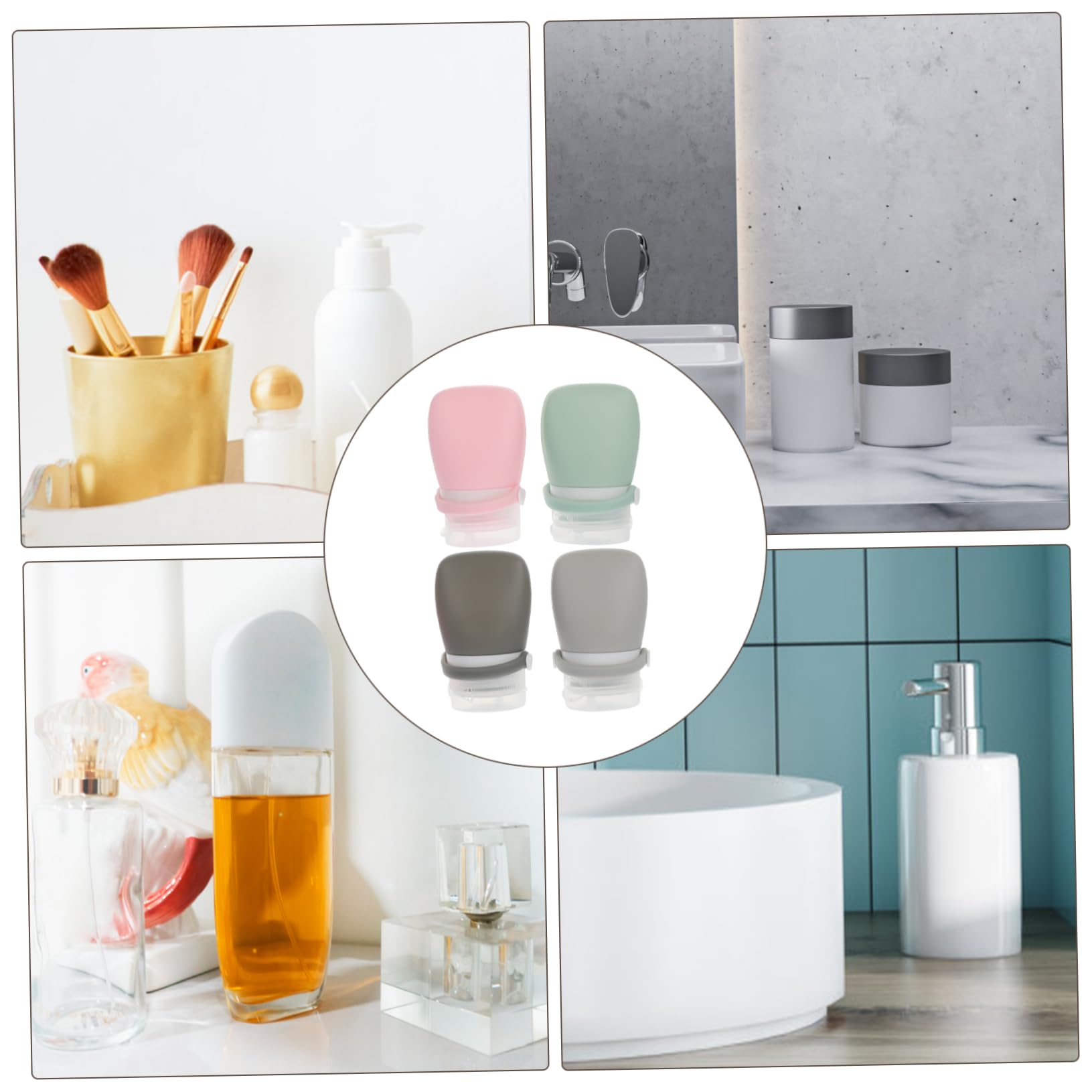 MAGICLULU 12 Pz Imbottigliato Contenitori articoli da toeletta ricaricabili aereo cosmetico travel size bottles travel bottles bottiglie di lozione bottiglie da viaggio Gel di silice