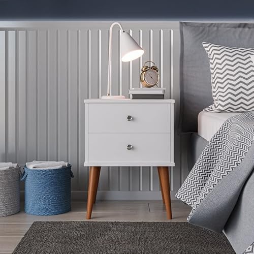 Kit 2 Mesas de Cabeceira Berlim cor:branco