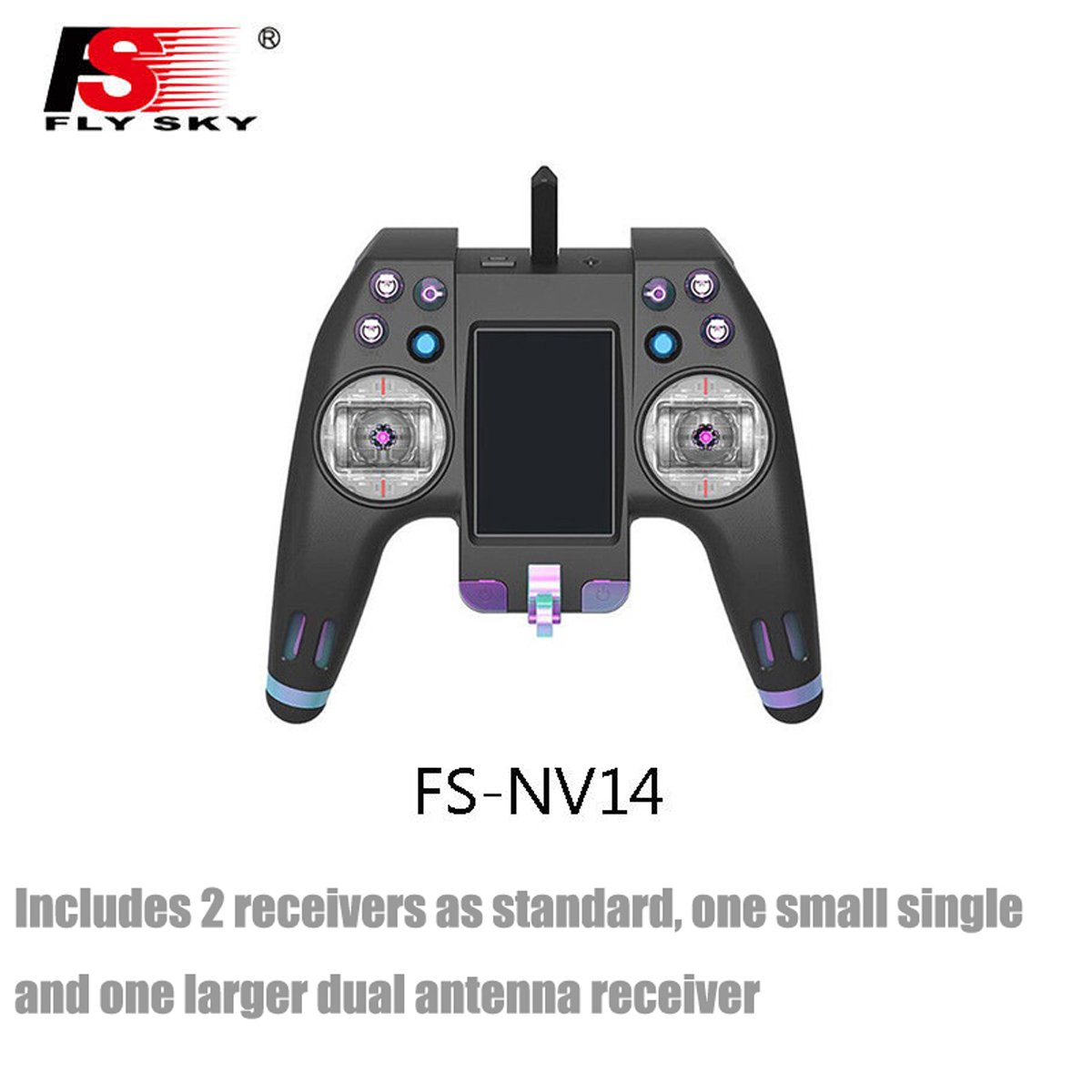 Flysky NV14 FS-NV14 RC Transmitter Remote Controller 2.4G 14CH Touch Screen with FS X8B iA8X Receiver USB Simulator Bluetooth for RC Cross Racing FPV Drone Quadcopter