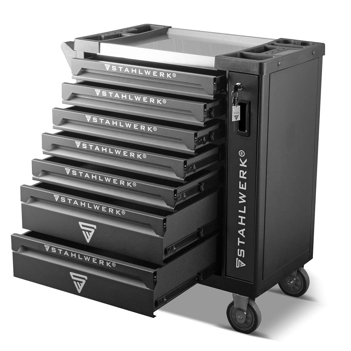 Buy STAHLWERK Eagle Tool Trolley with 7 Drawers and Side Compartment