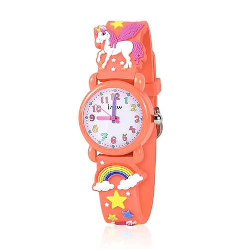 Girls Watch - 3D Cartoon Waterproof Toddler Watch, Gifts for