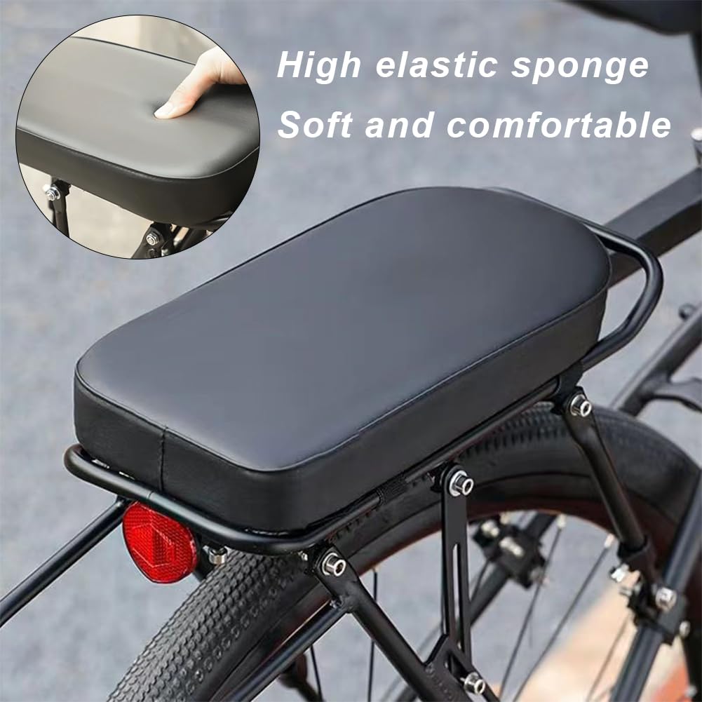Cojín para Asiento Trasero de Bicicleta, Asiento Trasero para Bicicleta para Niños, Cojín de Asiento Trasero para Bicicleta de Montaña, para Adultos y Niños, Accesorios para Bicicleta Al Aire Libre