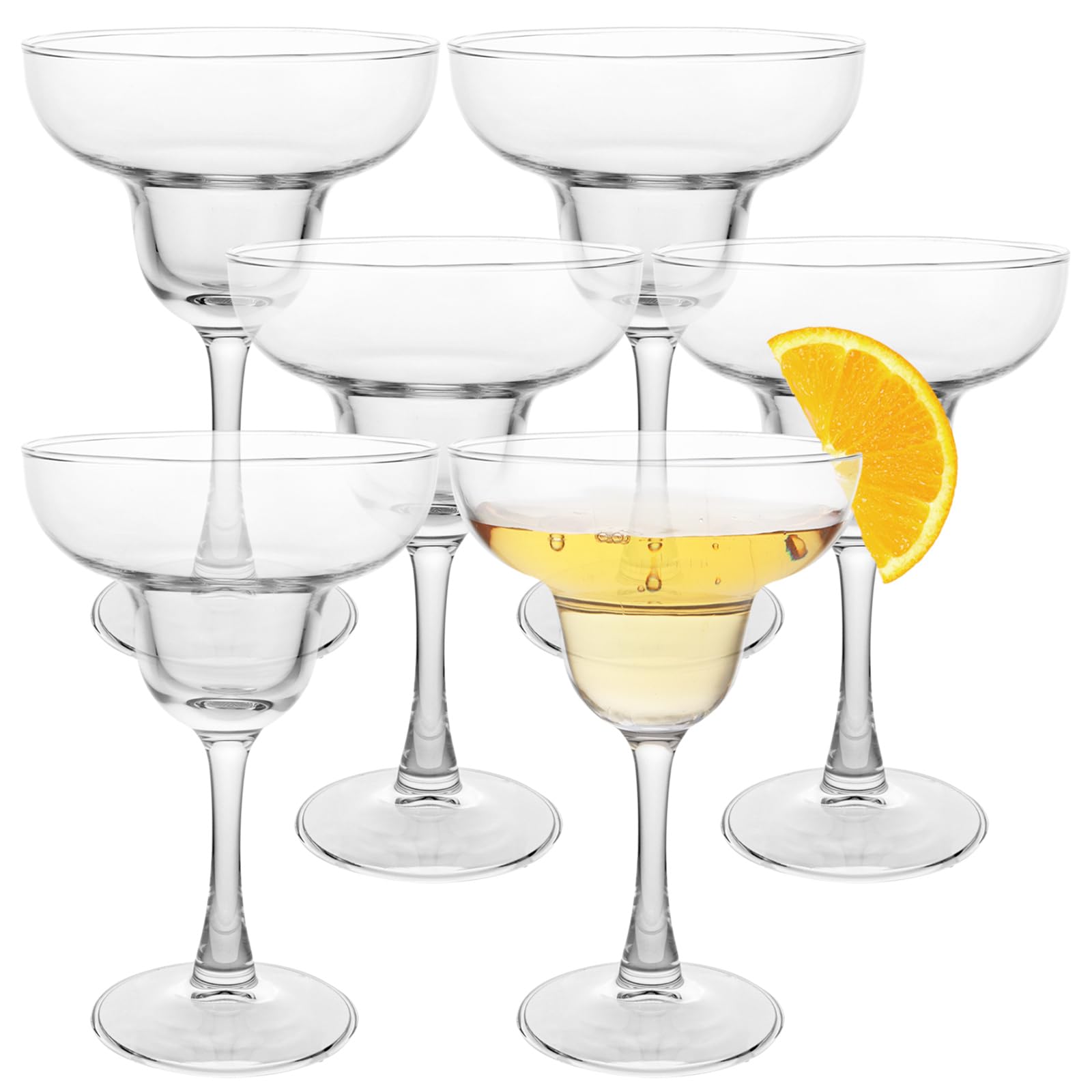 6er-Set Margarita Gläser, 275ml Cocktailgläser Cocktail gläser, Margarita Glas für Partys, Zuhause, Barzubehör, Restaurant, Pub, Stiel, Glaswaren