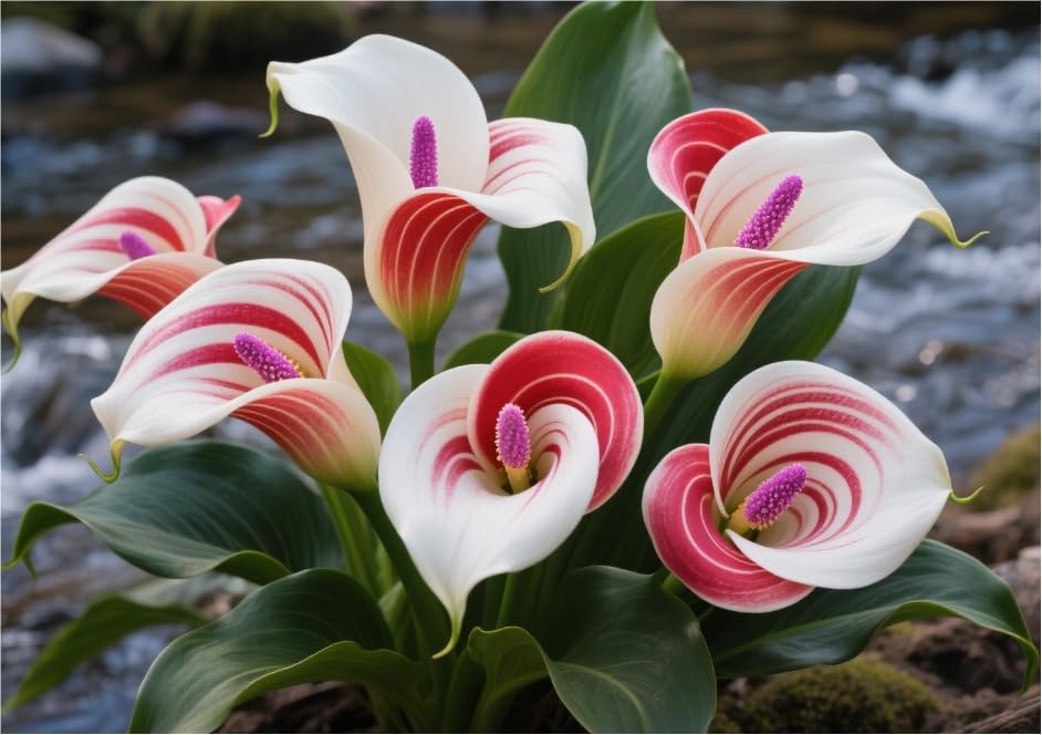 Imperial Calla Lily Bulbs in Bulk UK- Hardy Perennial, Timeless Elegance & Breathtaking Blooms - Perfect for Stunning Garden Displays-4 Bulbs-D