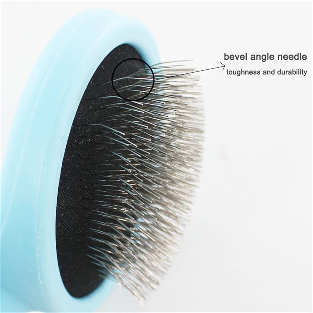Pet Hair Trimmer Peine Perro Gatos Suministro de Aseo Cepillo Slicker Herramienta multifunción Pet Dog Práctica Aguja Peine Removedor de Pelo Rastrillo (Color : B) (A)