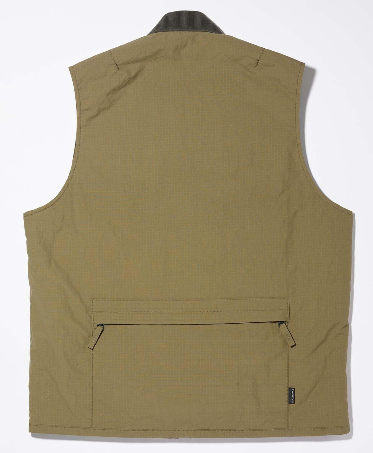 Amazon | [カドヤ] ジャケット LAYER VEST メンズ カーキ | ジャケット 