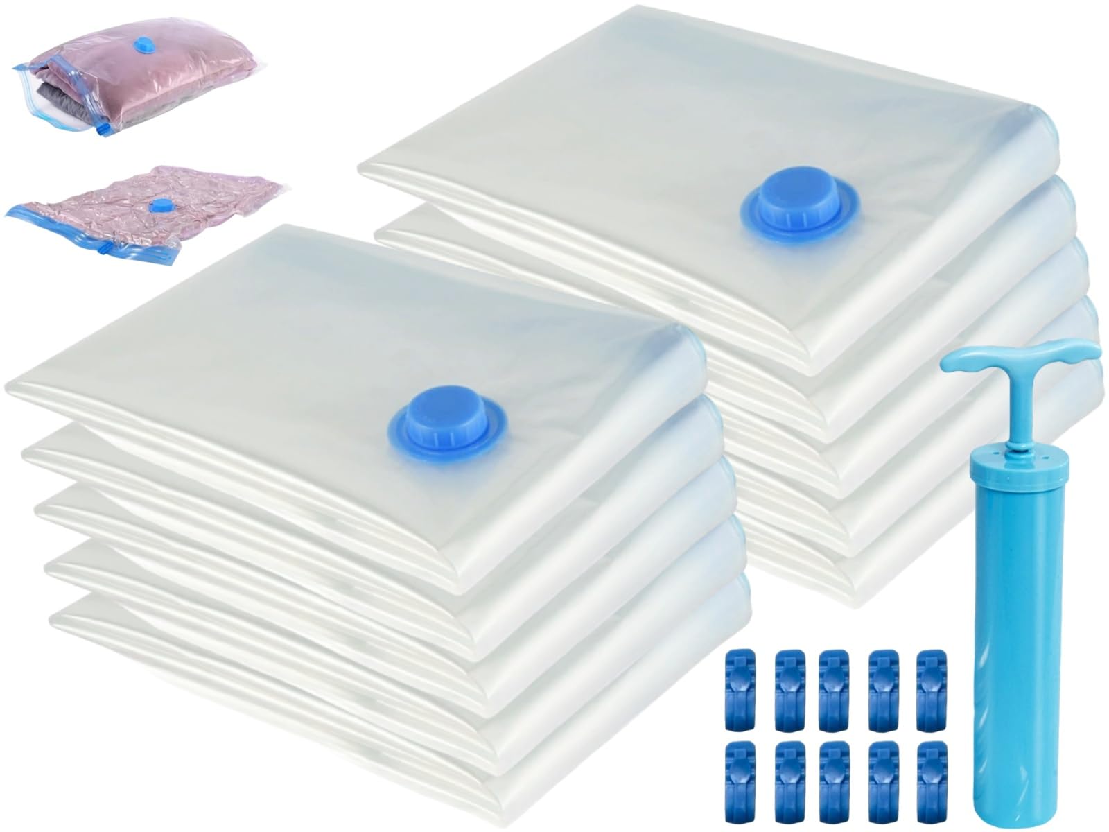 Bolsas de almacenamiento al vacío para ropa que eliminan el desorden y protegen los tejidos