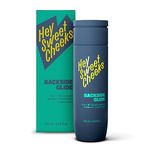 Hybrid Silicone & Water Based Lube, Long Lasting Personal Lubricant, Easy Clean Up, Safe for Adult Toys & Condoms, Hypoallergenic, Backside Glide by Hey Sweet Cheeks, 4.23 oz