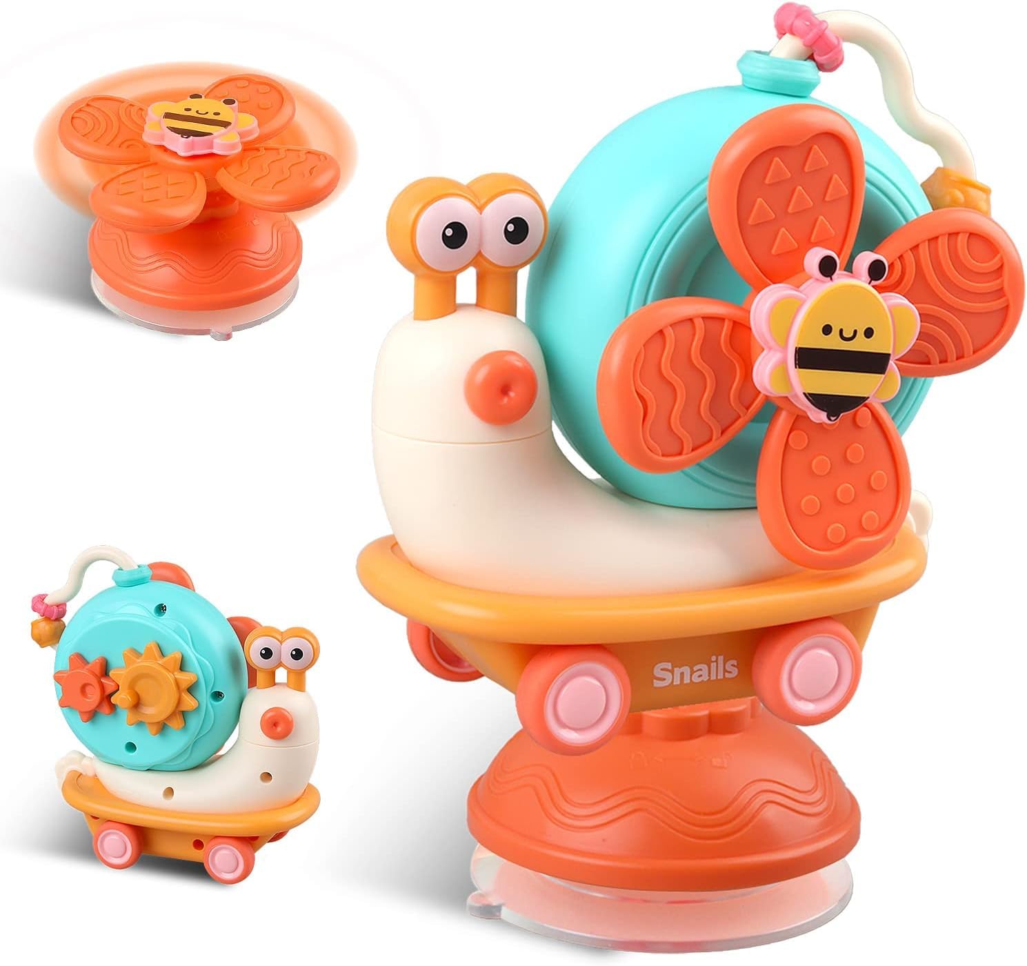 Baby Montessori Sensory Toys - Fine Motor Skills Suction Cup Spinner Travel Toys - Toddler Activities Toys - Gifts for 6 7 8 9 10 12 18 Month Age 1 2 One Two Year Old Boys Girls Infant Bath Toys (B0D73C4493) Amazon Price History, Amazon Price Tracker