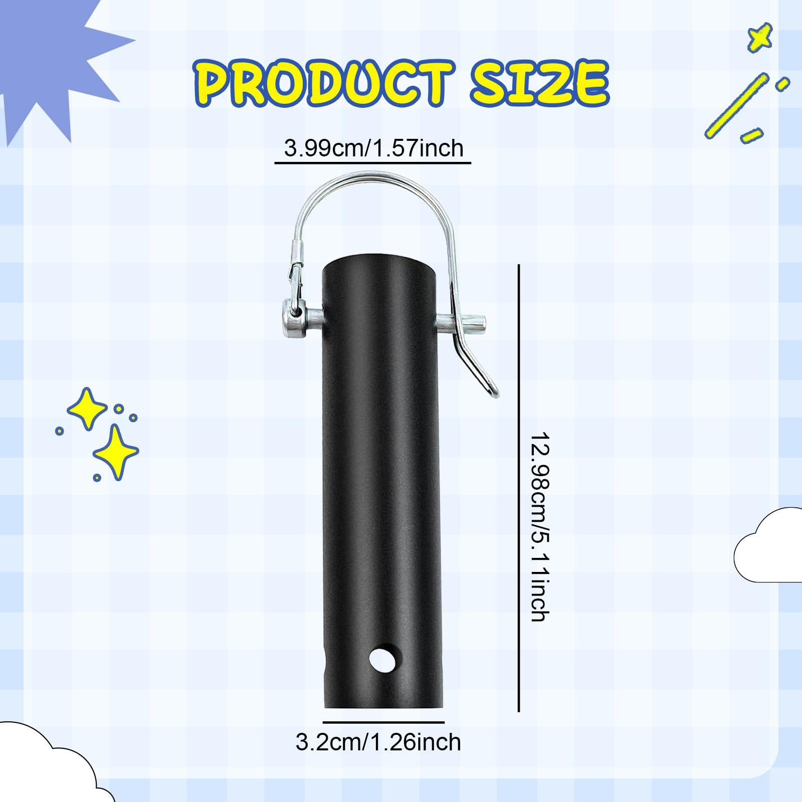 Fenteer 2 Pièces Support Outils Piscine Organisateur Rangement Accessoires Crochet Acier Carbone Fonction Accroche Convient pour Entretien Piscine Rangement E, 4 Pièces