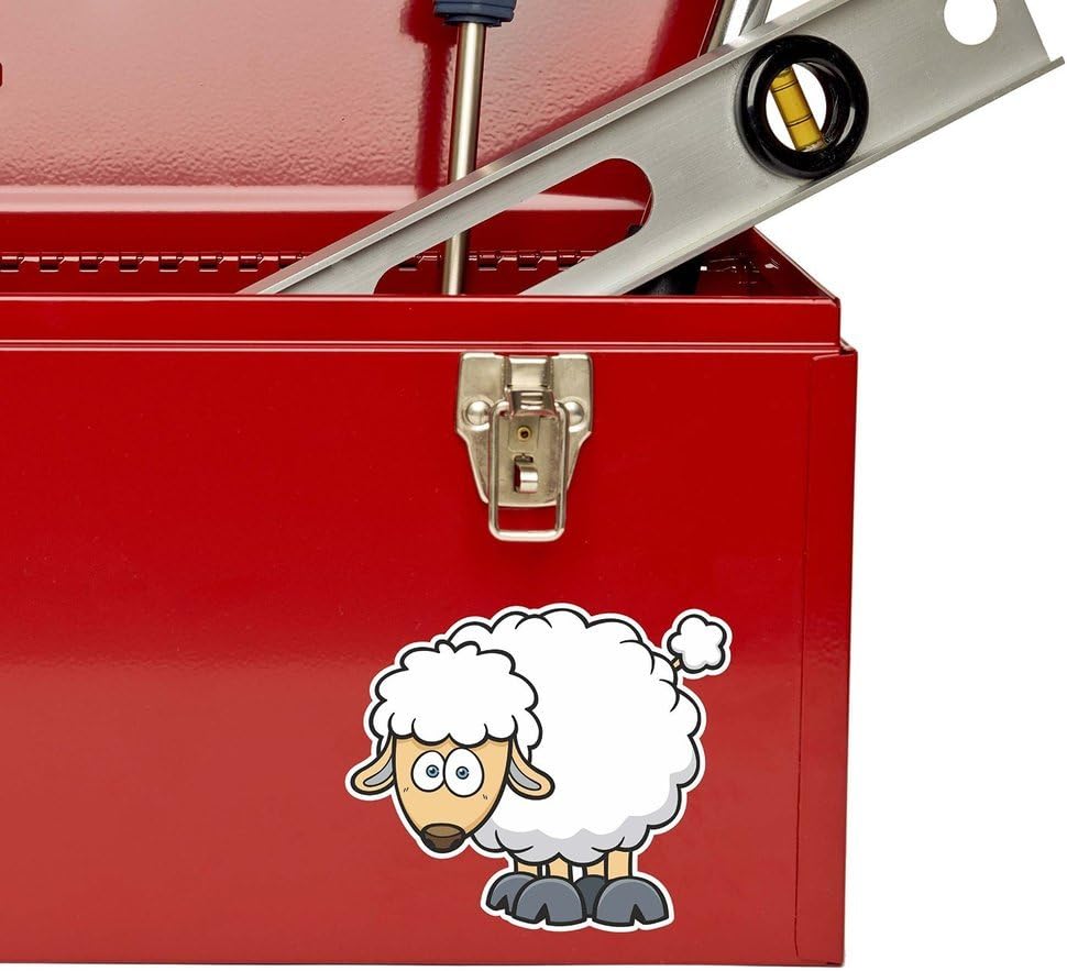 2 x 25cm/250mm Sheep Vinyl Sticker Laptop Helmet Bike Car Kids Farm Lamb Funny #9277