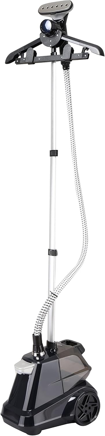 SALAV X3 Commercial Full-Sized Garment Steamer with Foot Pedals and Extra Large 3L Water Tank, 1800 watts… (Navy)