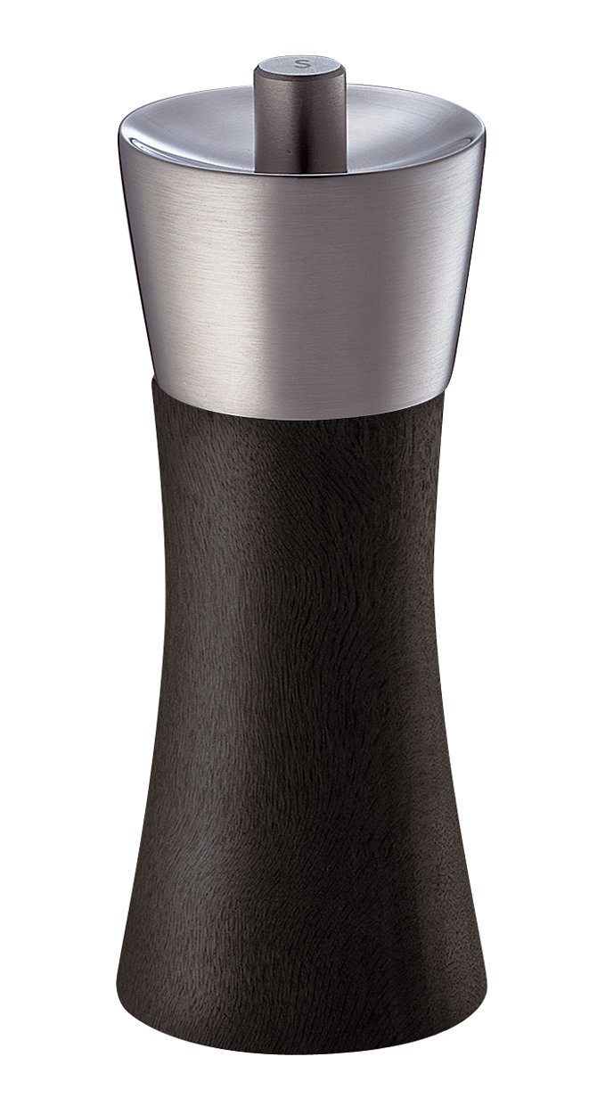 Zassenhaus - Macinapepe "Ulm", in acciaio INOX/acrilico 14cm nero opaco