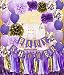 Qian's Party Purple Gold Baby Shower Decorations Purple and Gold Princess Birthday Party Decorations Purple Princess Baby Shower Confetti Purple & Gold Party Decor