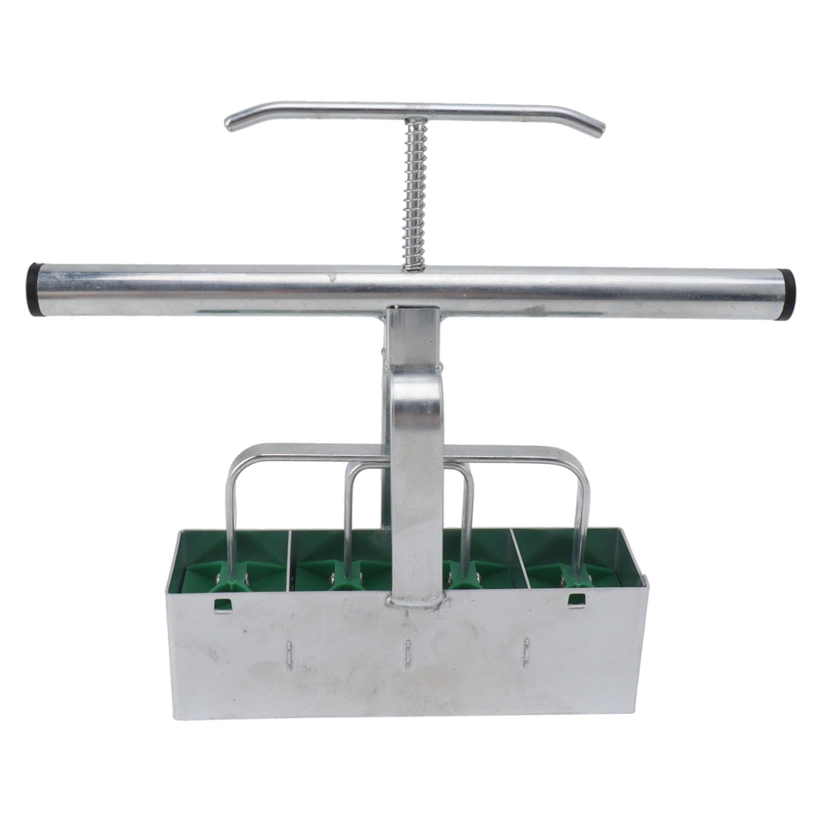Fabricant de Blocs de Sol, Bloqueur de Sol en Acier avec 4 Cellules pour Le Démarrage des Graines, Parfait pour Le Jardinage Extérieur 11,4 X 2 X 9,8 Pouces
