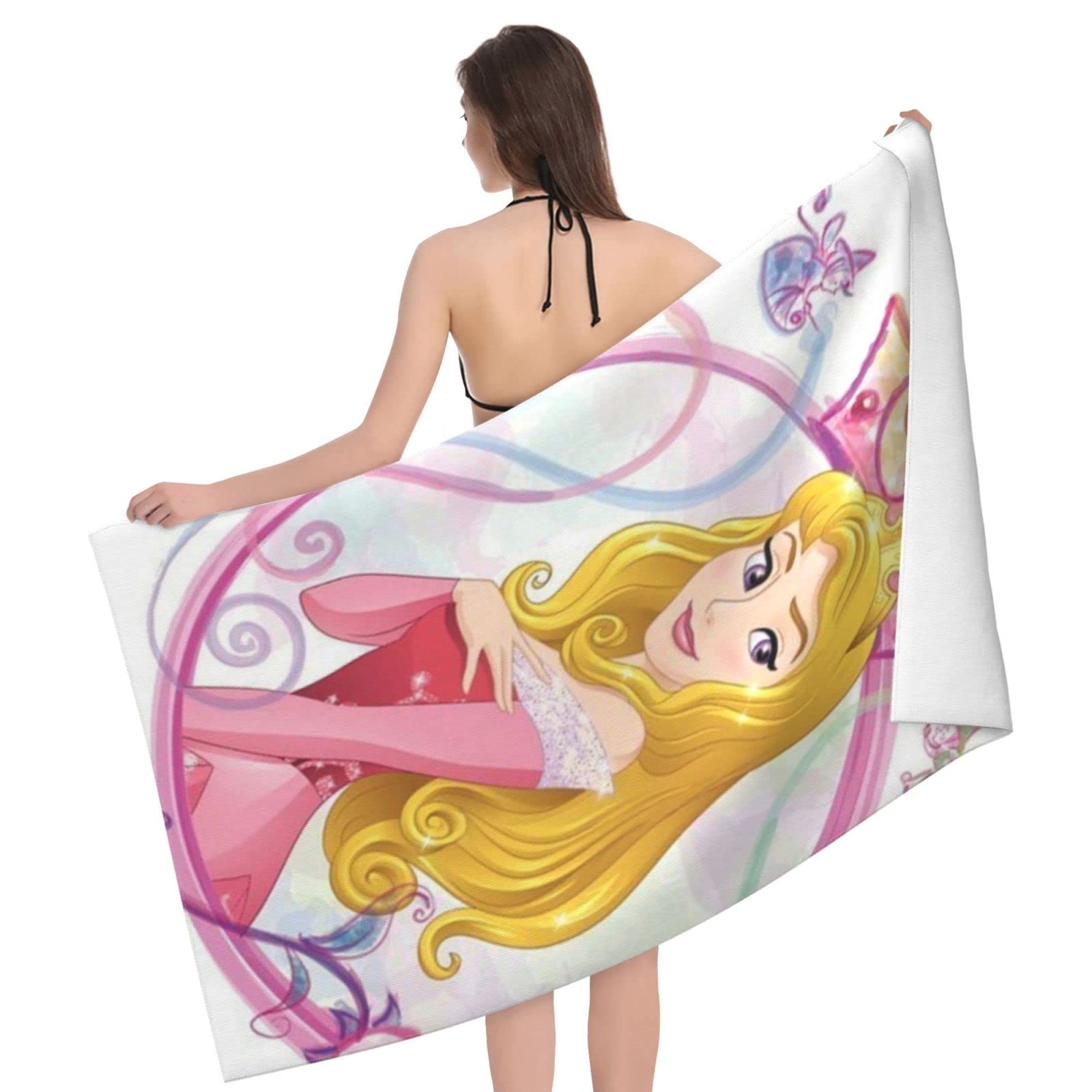 Amazon｜眠れる森の美女 オーロラ姫 ビーチタオル 大判 バスタオル