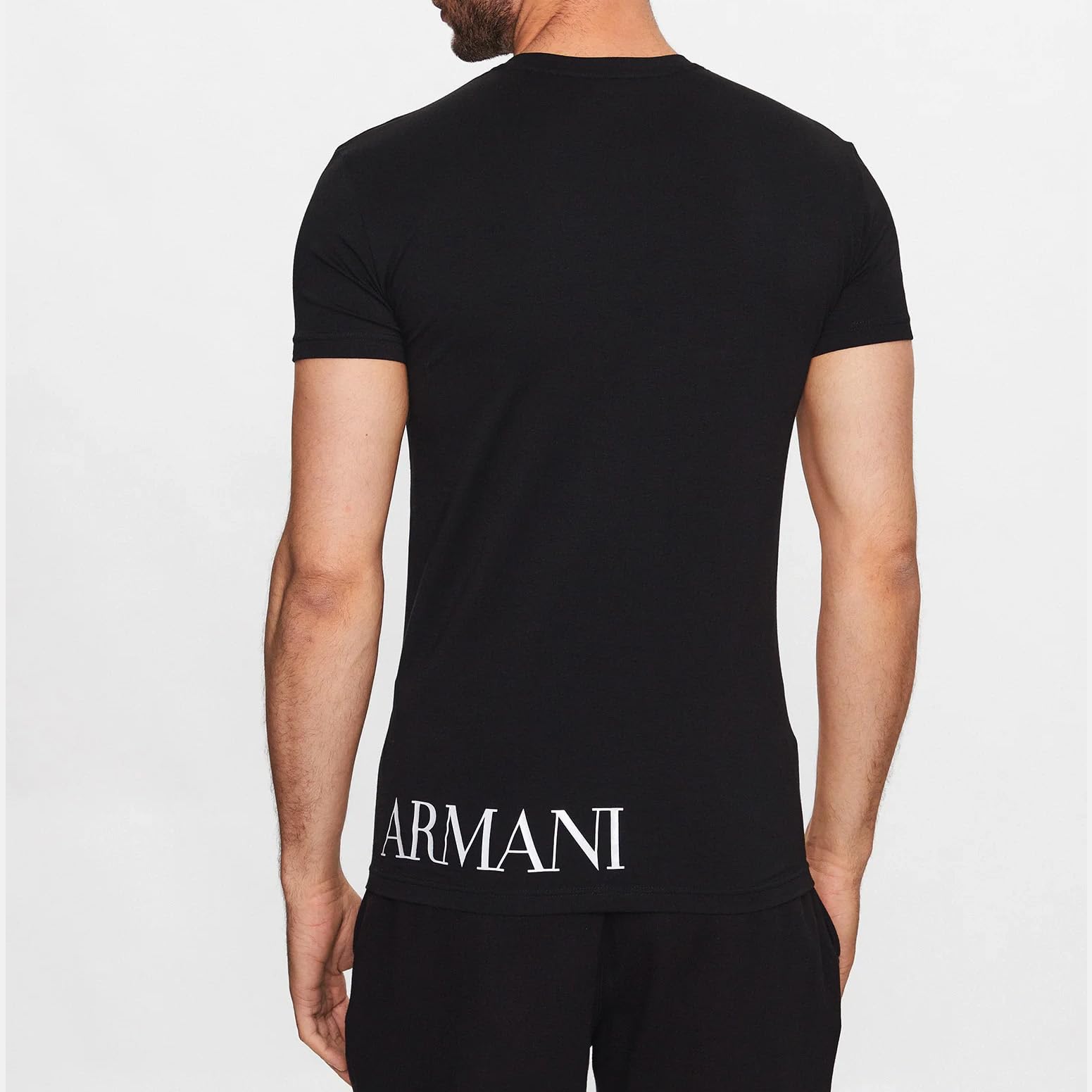Emporio Armani Maglietta Uomo 111035 3R755, T-Shirt Manica Corta, Girocollo (Nero, XL)
