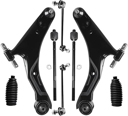 Miniatura 202 de Detroit Axle - Kit de suspensión delantera de 8 piezas para Toyota Sienna 2004-2010, brazos de control inferiores con rótulas interiores exteriores