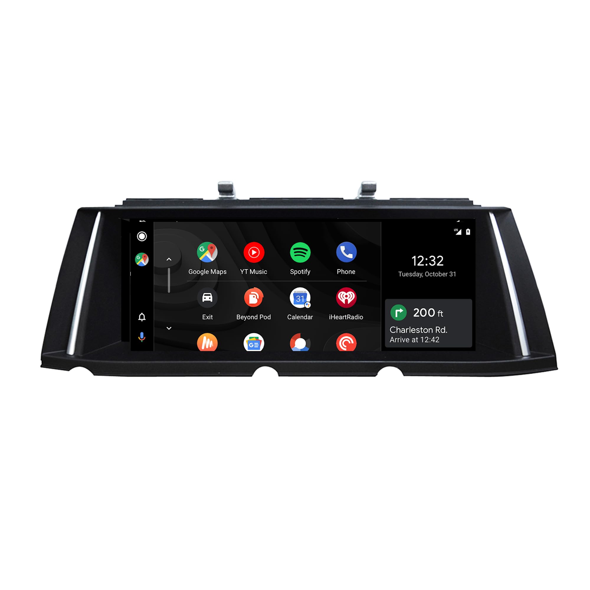 Aktualizacja ekranu Android 25.0 cm do BMW serii 7 F01 F02 F03 NBT, CarPlay, Android Auto, lustrzane odbicie ekranu, podzielony ekran, Wi-Fi, muzyka, nawigacja, kamery samochodowe, Netflix Spotify