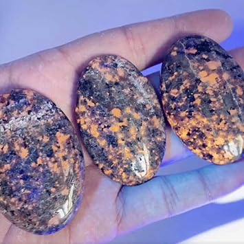 Large Natural Yooperlite UV Fluorescent Glowing Fire Rock Flame Tumbled Stone