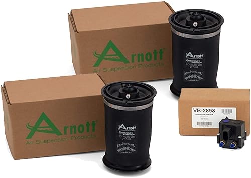Arnott - Muelles de suspensión de aire trasero y unidad de electroválvula para BMW E70 X5 E71 X6 con suspensión neumática trasera