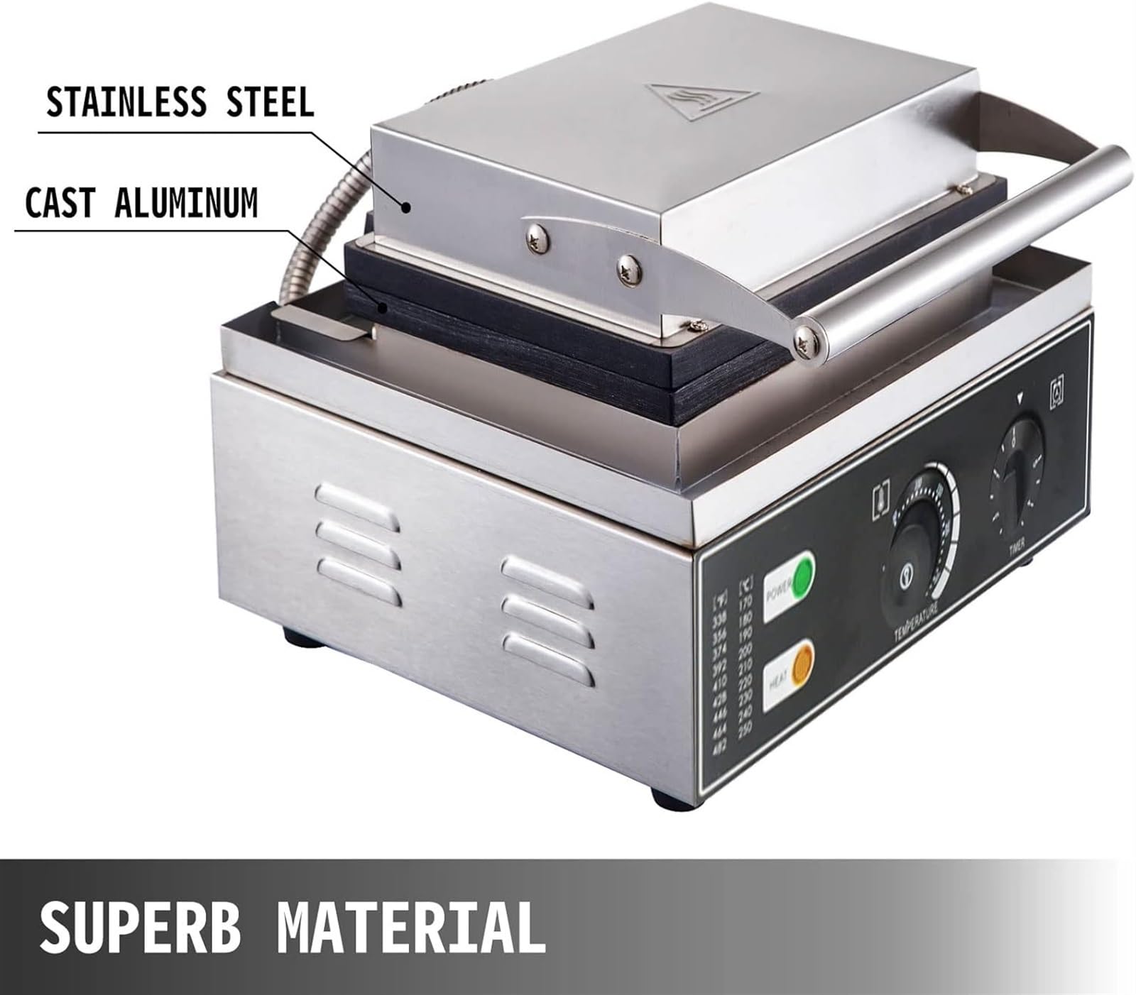 Máquina Comercial compacta para Hacer Dulces, CREA deliciosas rosquillas, Cake Pops y Waffles, 1500 W, deliciosas rosquillas, Cake Pops y Waffles, Placas extraíbles antiadherentes,