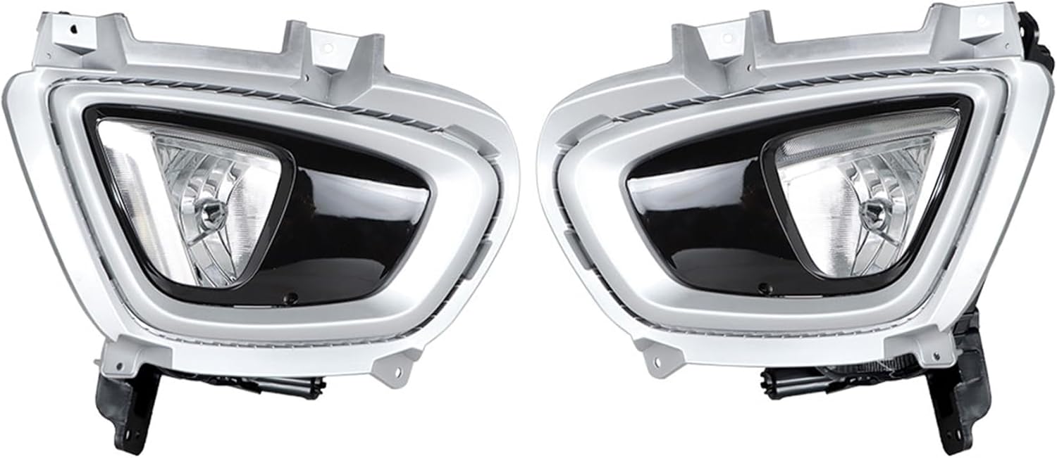 munirater 2-Pack Fog Lights with Bezel Set Left and Right Side Replacement for So-rento 2016 2017 2018 | 86526-C6020 | 92201-C6000 | KI1038123 | KI2592137
