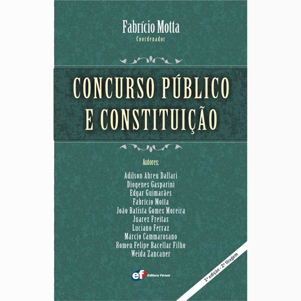 Capa de Concurso Público E Constituição