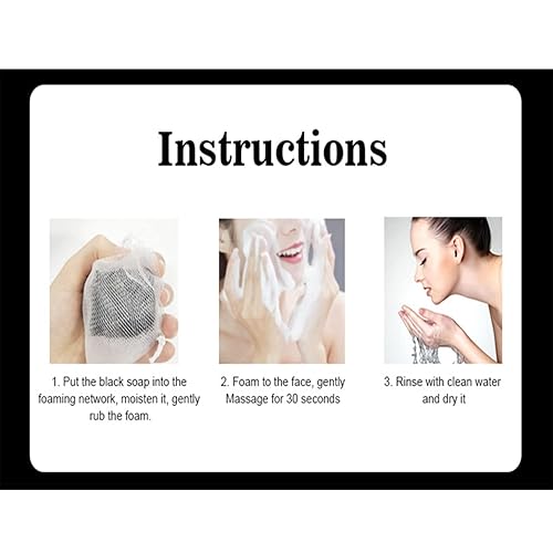 Miniatura 8 de AICHUN BEAUTY Jabón negro BHA carbón de bambú Detox Limpieza Hidratante Anti-Acné PH Balance Piel grasa de ruptura 2.75 oz2.75fl.oz