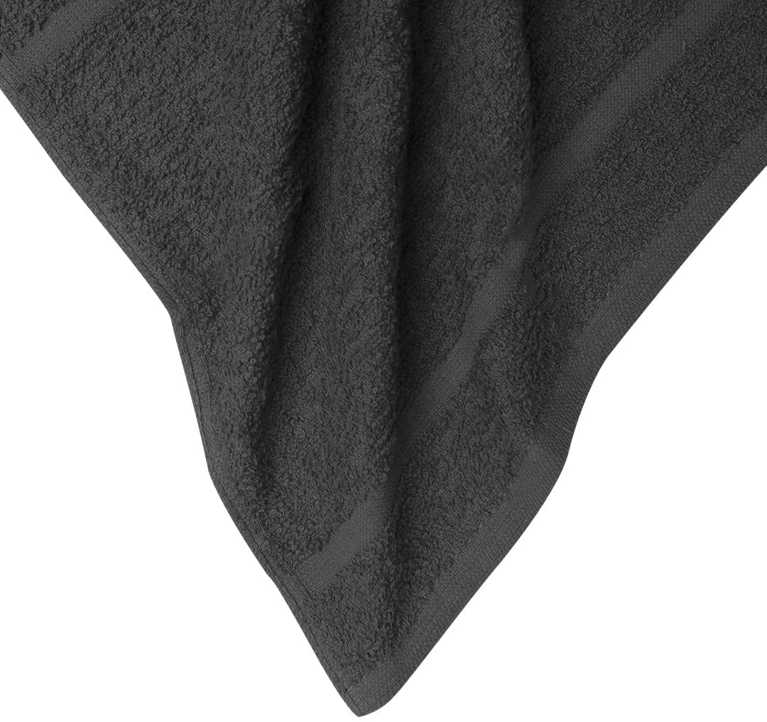 12 Pack Face Cloths |30x30 Cm| 100% Cotton Wash Cloths - Ultra Soft & Highly Absorbent Fingertip Towels For Spa, Gym, Hotel & Bathroom - Serene Teal